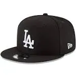 NEW ERA 9TWENTY STRAPBACK HAT CAP MLB LOS ANGELES LA DODGERS BLACK ADULT MEN