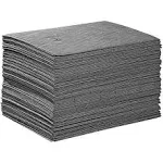 New Pig Premium Absorbent Mat Pads | 100 Oil Absorbent Pads | The Original Pig Mat | 15" x 20" Oil Pads | Each Pad Absorbs 28 oz | Total Absorbency is 22 Gallons | 100-Count | MAT203