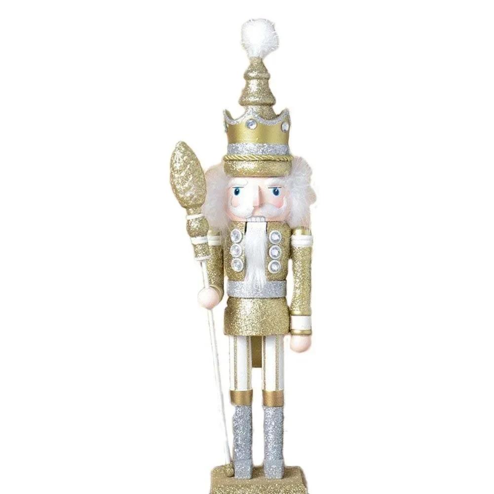 Zah 18 inch Wooden Nutcracker Ornaments Christmas Decorations Holiday Decor Kids ...