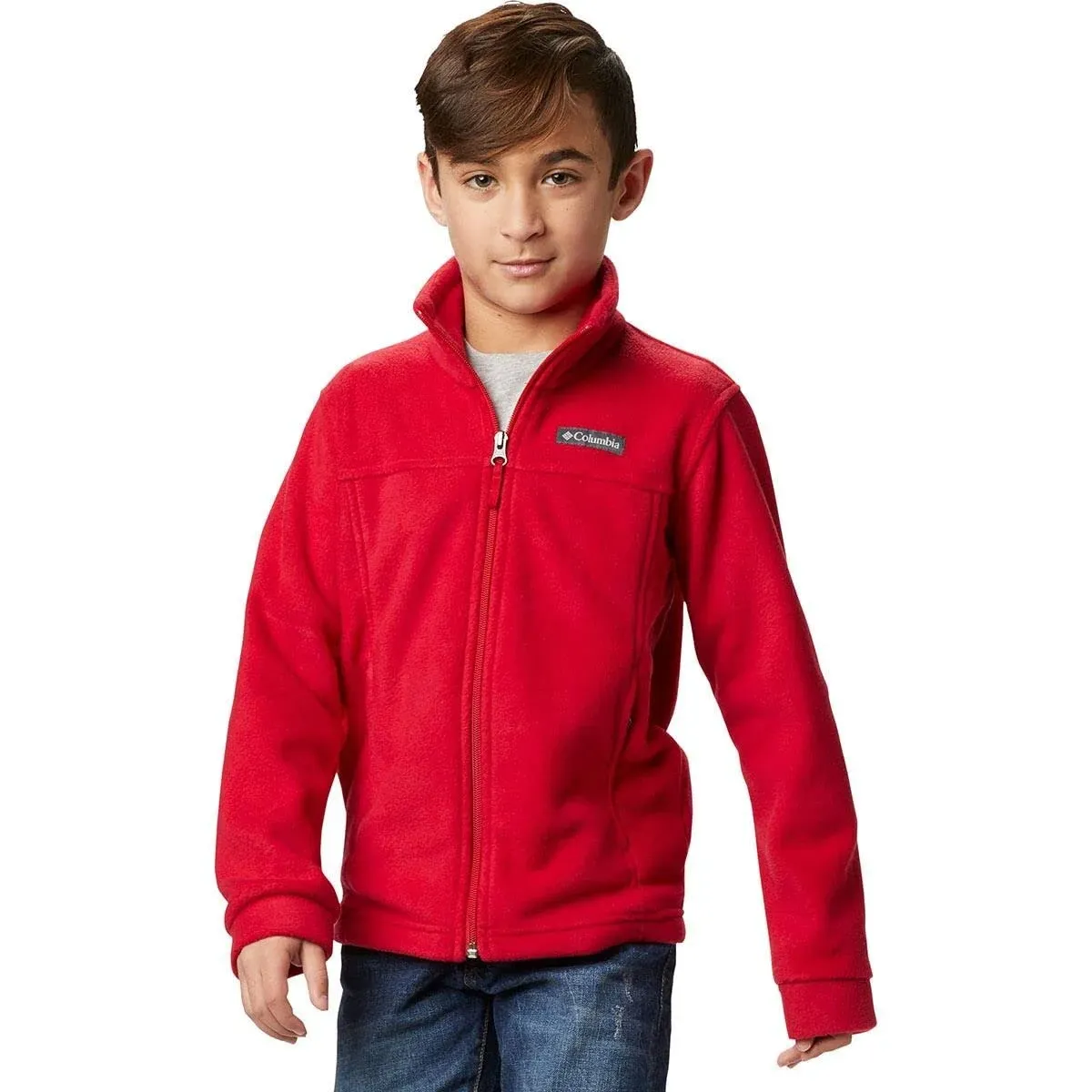 Columbia Boys Steens Mountain II Fleece Jacket Charcoal Heather XXS