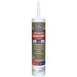 GE Advanced Silicone 2 Kitchen & Bath Sealant - White - 10.1 oz