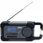 BTECH ER-V1 Emergency Solar Hand Crank Portable Radio, AM/FM/NOAA/SW Radio Receiver, 5 Ways to Power with 2000mAh Power Bank Phone Charger, USB Charger and LED Flashlight