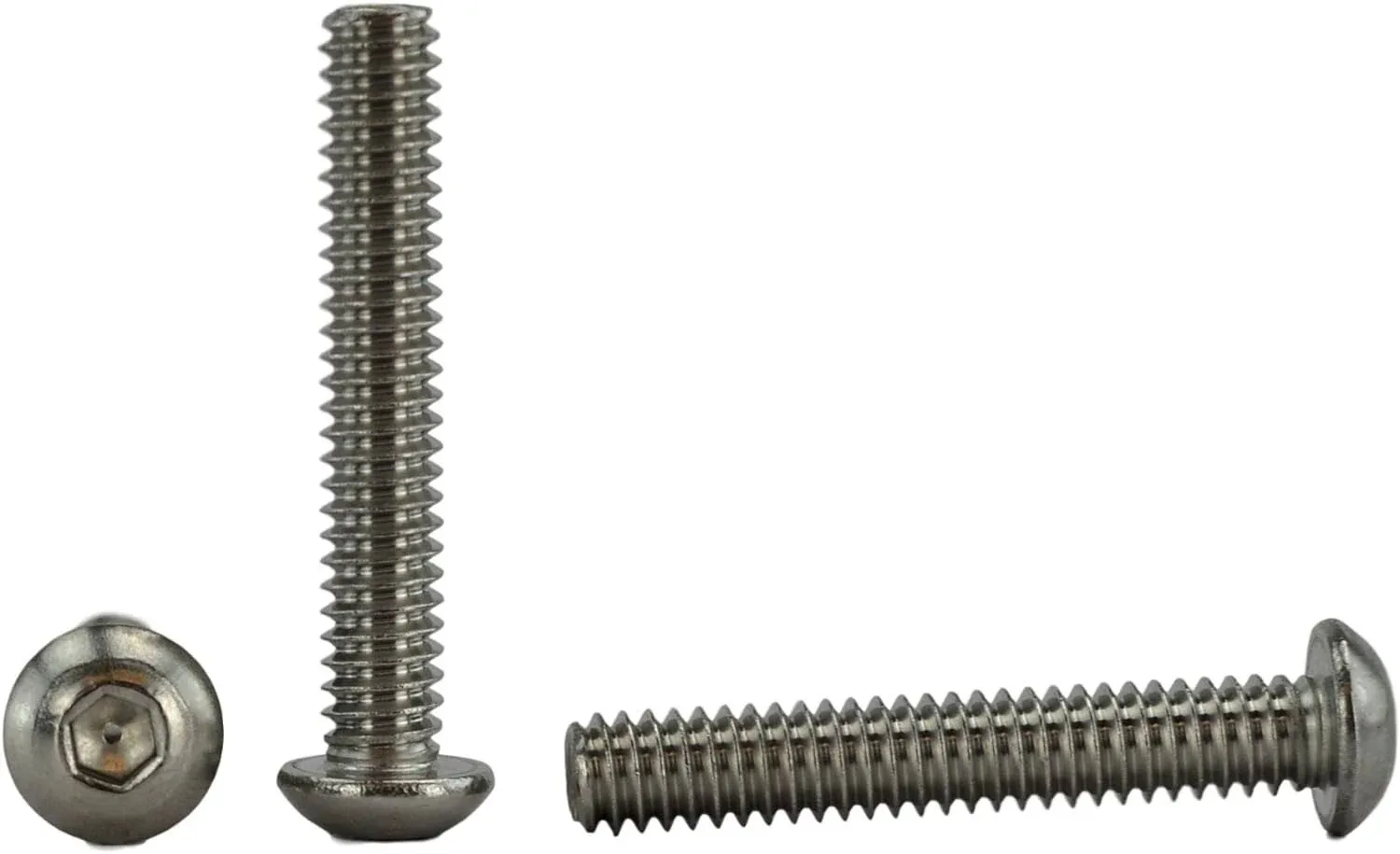 Stainless 1/4-20 x 1-3/4" (1/2" to 3" Available) Socket Button Head Cap Screws, Full Thread, Hex Drive, Stainless Steel 18-8, Coarse Thread (1/4-20 x 1-3/4)