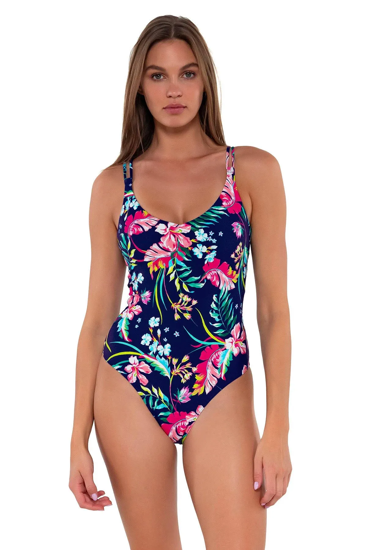 Sunsets Sandbar Rib Veronica One Piece