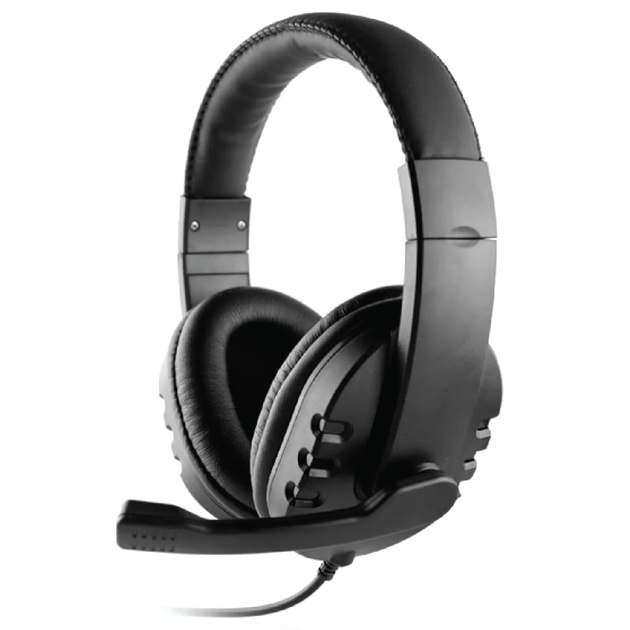 OTM Essentials Stereo Computer Headset, Over-the-Head, Black (OB-AOK)