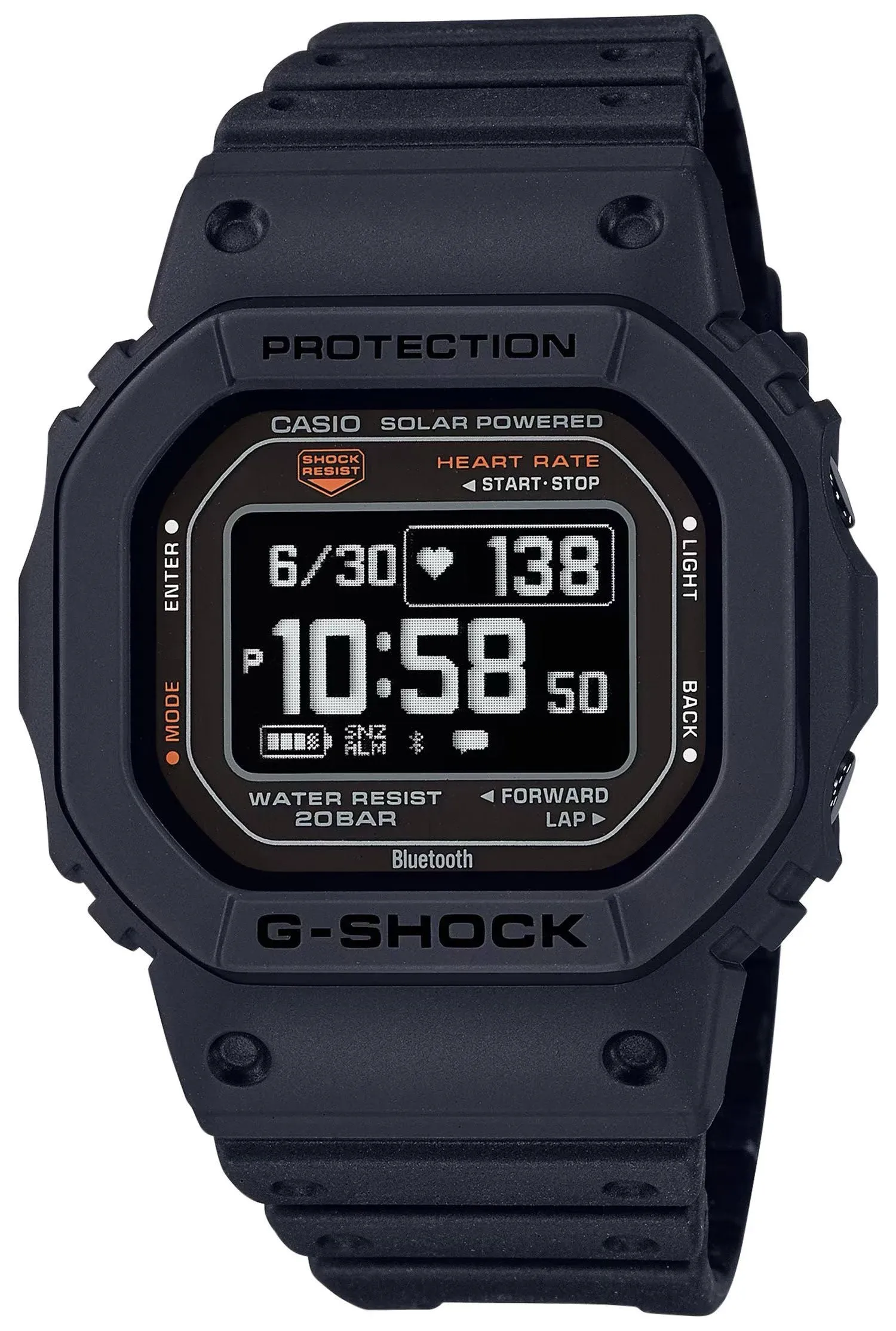 CASIO Men&#039;s Watch G-SHOCK G-SQUAD DW-H5600MB-8JR Bluetooth New