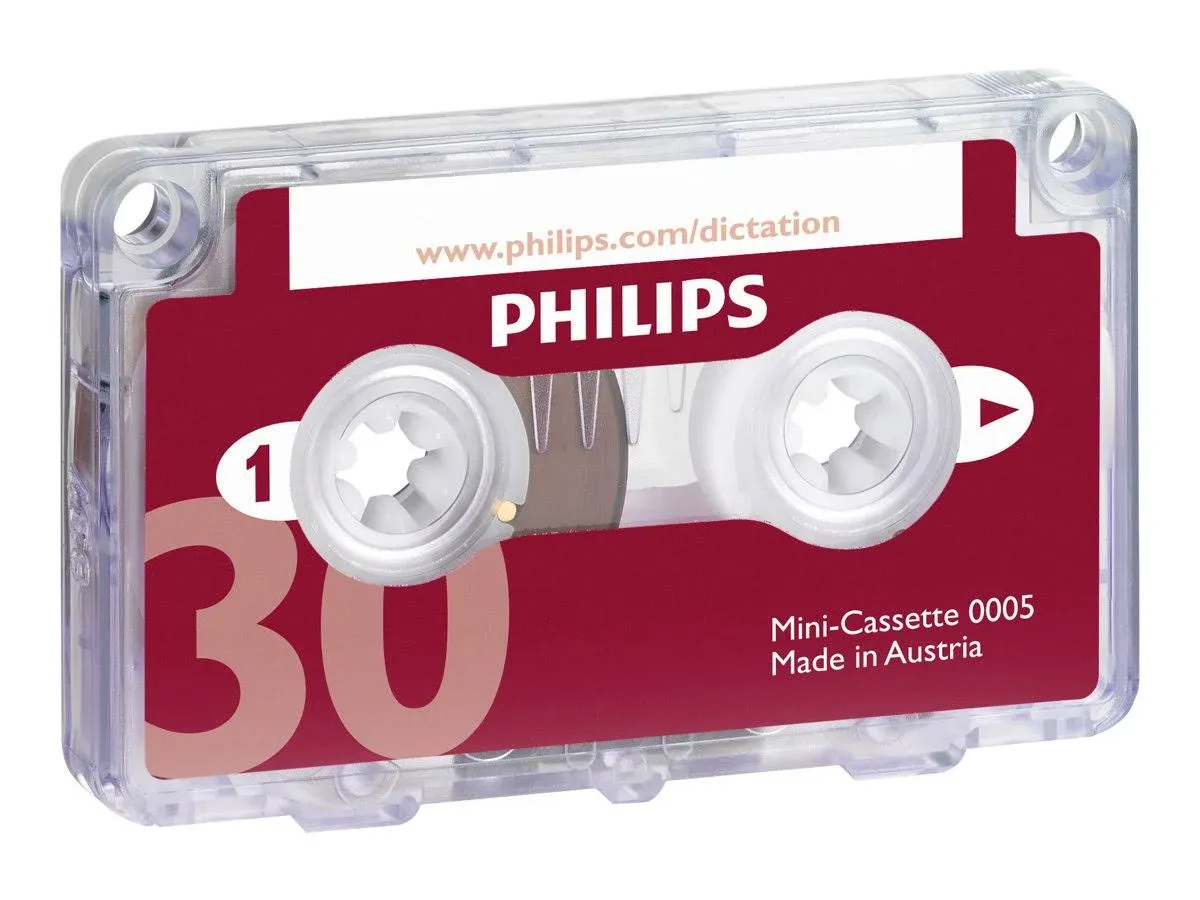 Audio and Dictation Mini Cassette, 30 min (15 min x 2), 10/Pack