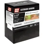 Grip-Rite #10 x 3-1/2 in. #2 Phillips Bugle Head Coarse Thread Coated Exterior Screws 5 lb. Box PTN312S5