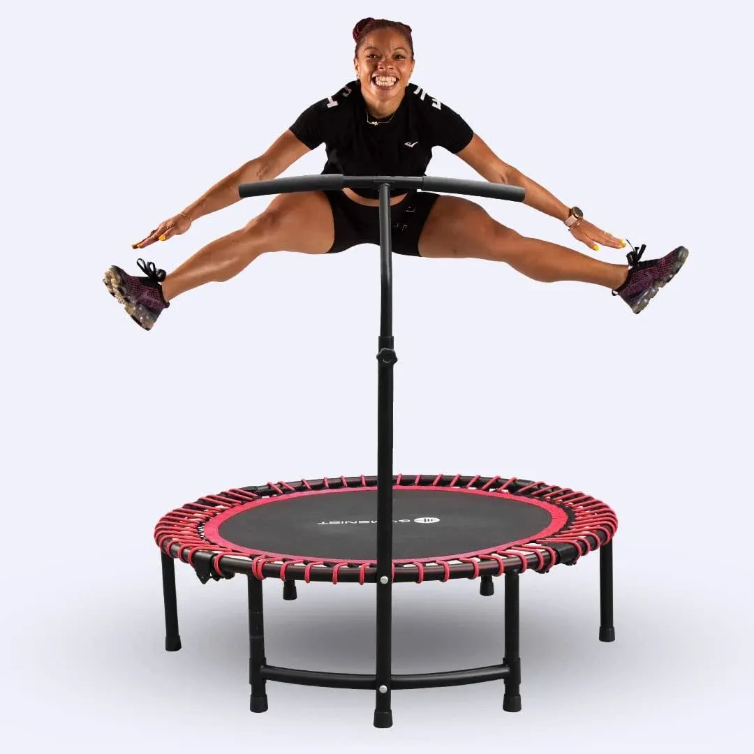 Fitness Trampoline for Adults and Kids, Indoor Rebounder Exercise Red 