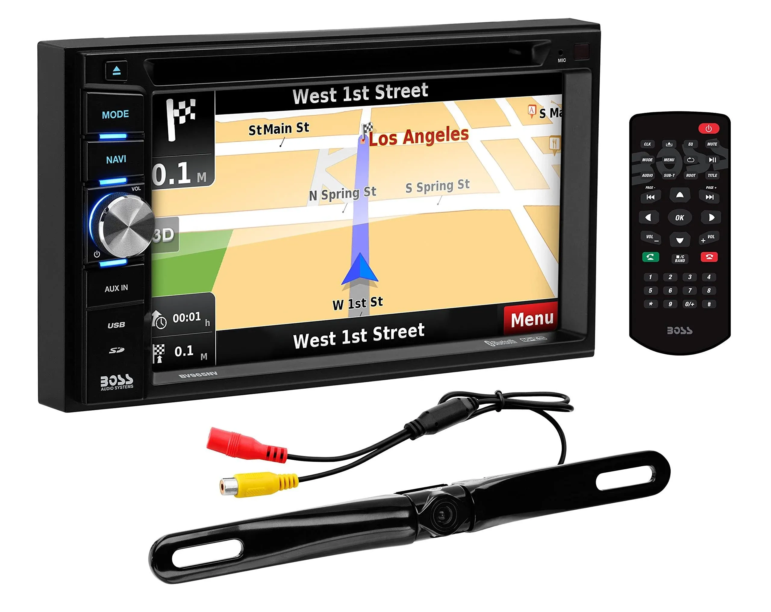 BOSS Audio 6.5&#034; LCD Car GPS Navigation Bluetooth Audio/Calling, Receiver (Used)