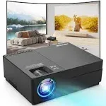 JIMTAB M18 PRO Native 1080P Video Projector,WIFI HD Projector Support AV,VGA,USB,HDMI, Compatible with Xbox,Laptop,iPhone and Android for Academic Display and Home Theater (Metallic Black(M18 Pro))