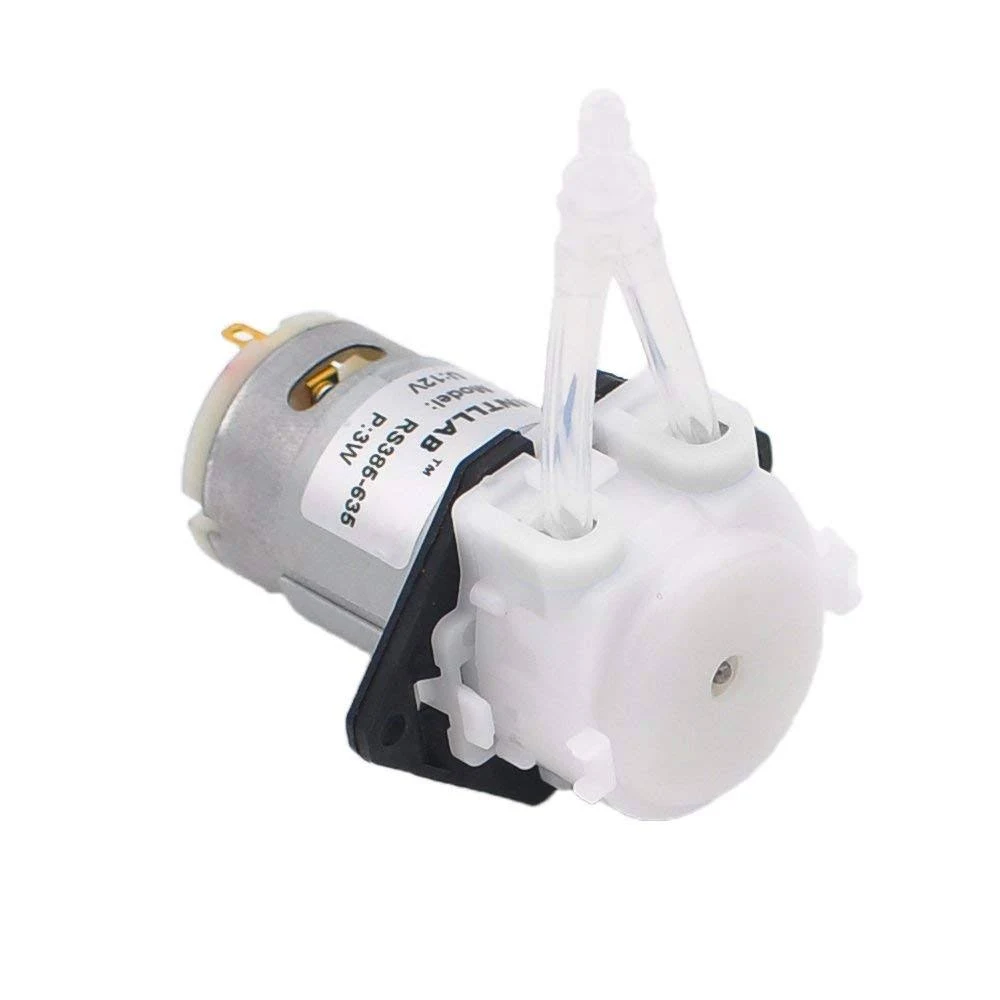 INTLLAB 12V DC DIY Peristaltic Liquid Pump Dosing Pump for Aquarium Lab ...