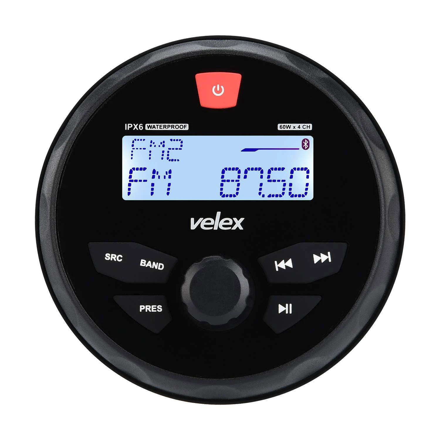 Marine Radio Marine Stereo Bluetooth Boat Stereo Gauge Style Round Stereo System Boat Radio