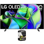 LG OLED77C3PUA OLED evo C3 77 Inch HDR 4K Smart OLED TV 2023 (Renewed) Bundle with 2 YR CPS Enhanced Protection Pack