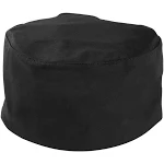 Millennia(R) Bakers Skull Cap, no mesh,adjustable velcro closure, 65/35 poly/cotton twill, black, 1X