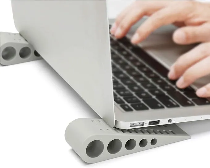 SUPBEE 4 Pack Portable Anti-Slip Rubber Elevated Laptop Stands