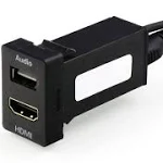 HDMI Socket Mount Cable +USB Audio Input Audio Relay Use for Toyota（Type A）