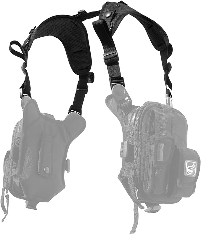 Civilian Covert Anatomic RG Padded Deluxe Shoulder Harness Black