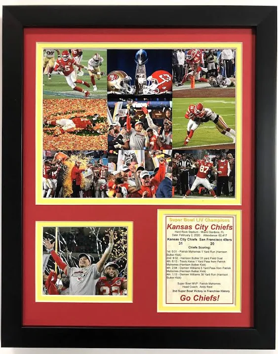 Legends Never Die &#034;2019 Kansas City Chiefs Super Bowl LIV Champions - Collage...