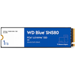 Western Digital 1TB WD Blue SN580 NVMe Internal Solid State Drive SSD - Gen4 x4 PCIe 16Gb/s, M.2 2280, Up to 4,150 MB/s - WDS100T3B0E