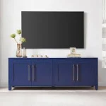 Hudson&Canal Chabot Rectangular TV Stand for TVS Up to 75 in Dark Blue