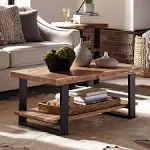 Alaterre Furniture Alpine Natural Live Edge Wood Coffee Table