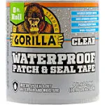 Gorilla Waterproof Patch & Seal Black Tape 4 inch x 10 Foot Roll