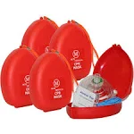 Pack of 5 Adult/Child Size CPR Pocket Rescue Shields, MCR Medical