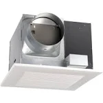 WhisperCeiling 290 CFM 2 Sones Ceiling Mounted Energy Star Rated Bath Fan with 6" Duct Diameter for Light Commercial Applications