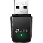 TP-Link Adaptador WiFi USB AC1300 (Archer T3U): adaptador de red inalámbrico de doble banda 2.4G/5G para PC de escritorio, MU-MIMO WiFi Dongle, USB 3.0, compatible con Windows 11, 10, 8.1, 8, 7, XP/Mac OS X 10.9-10.14