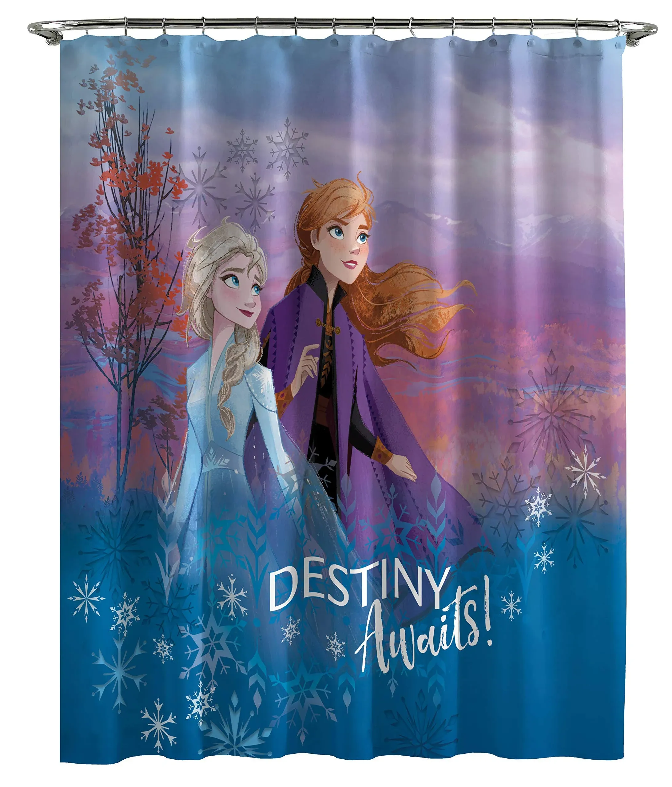 Disney Frozen 2 Destiny Awaits 72" Shower Curtain Multi