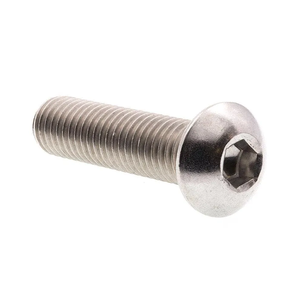 Prime-Line 9170446 Socket Cap Screws, Button Head, Hex (Allen) Drive, 1/2 in-13 X 2 in (5 Pack)