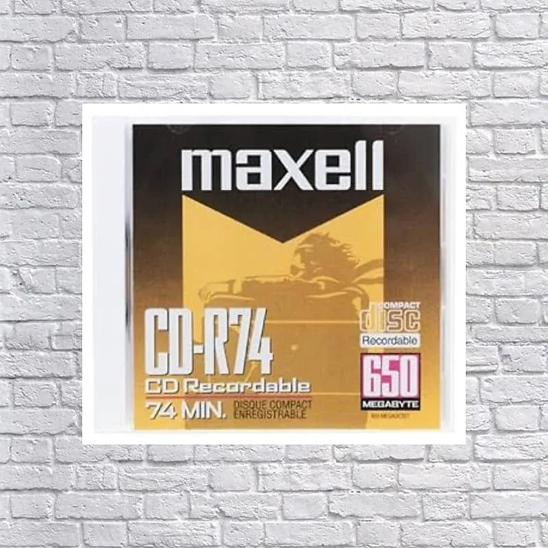 Maxell CD-R 650mb 74min Blank Recordable (write once) CD FREE 1ST CLASS SHIPPING