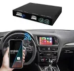 Road Top Wireless Carplay Android Auto for Audi A4 A5 S4 S5 RS4 RS5 Q5 2008-2015 with 3GMMI System, Carplay Retrofit Kit, Support Mirrorlink, Siri, Navigation, Camera