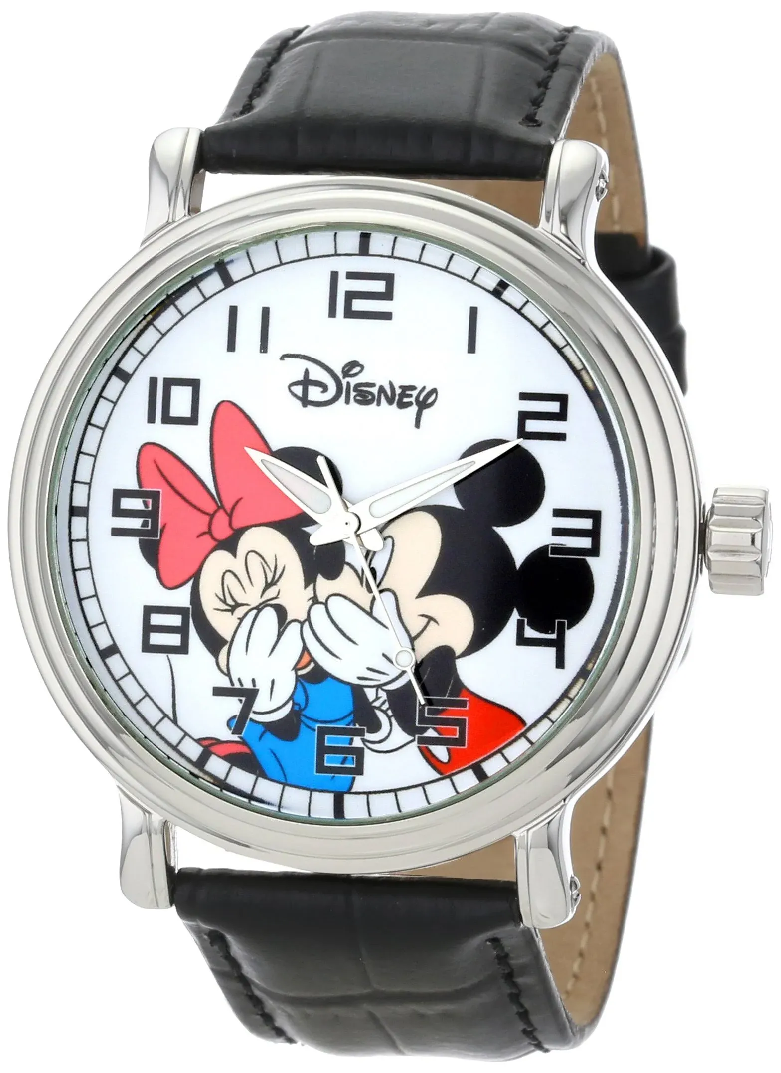 Men's Disney Mickey and Minnie Mouse Vintage Watch - Black