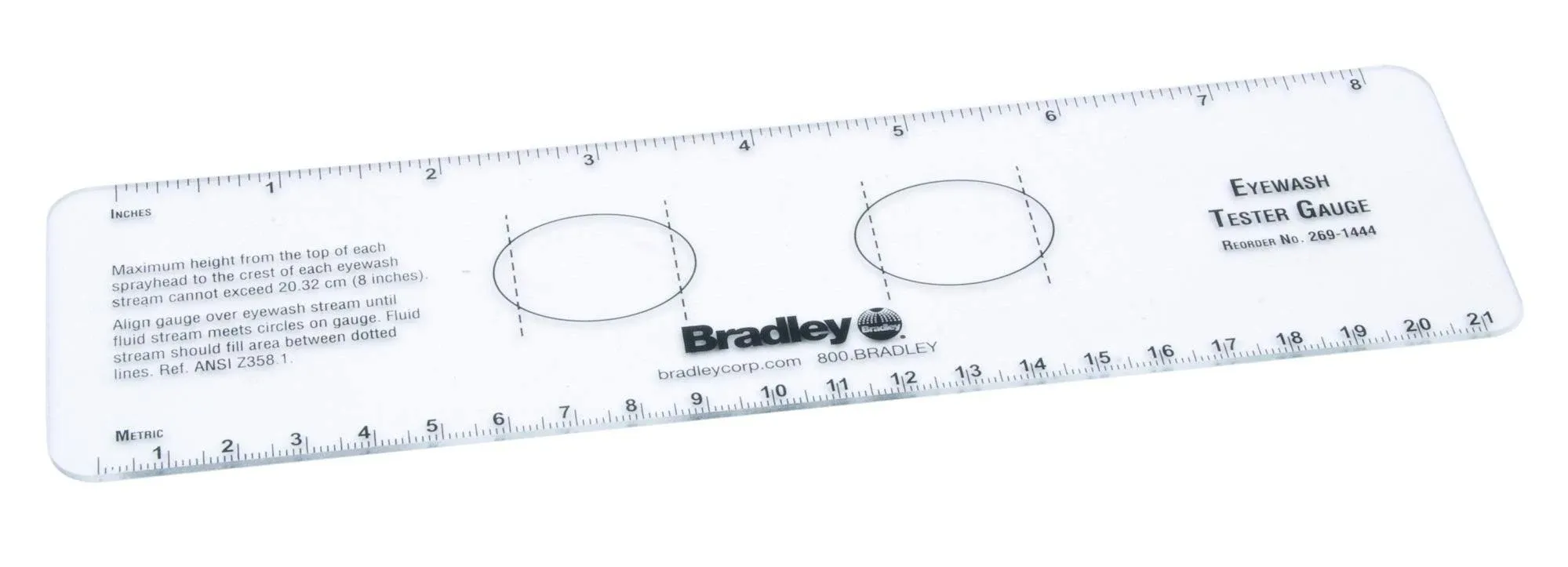 Bradley Eyewash Tester Gauge