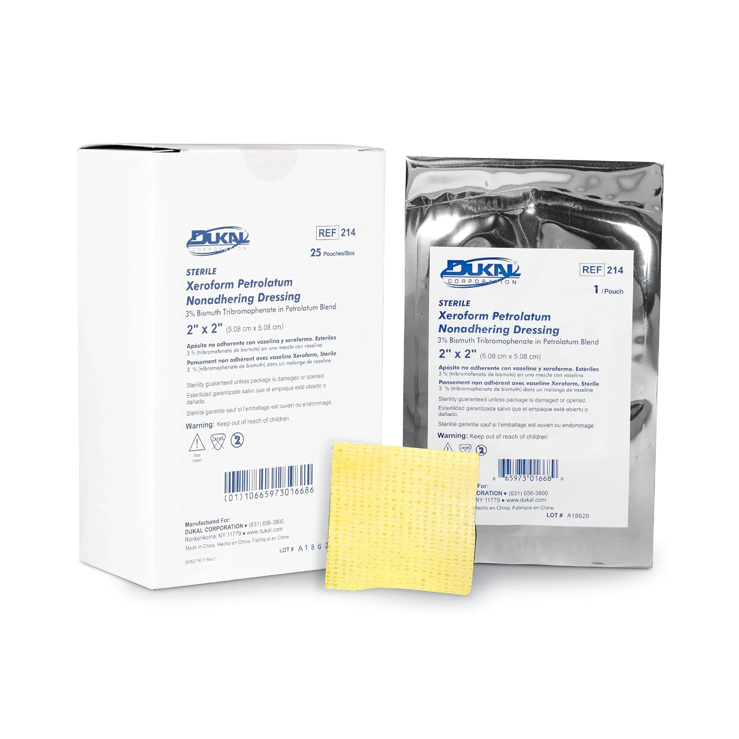 Dukal 214 Xeroform Petrolatum Gauze