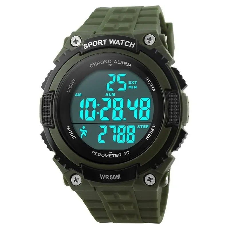 SKMEI Mens Chrono Sport Digital Wristwatch With Digital Pedometer, Alarm Clock, Waterproof   Reloj Masculino Hombre 1112224d From Alexand, $25.91 | DHgate.Com