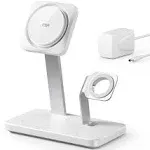 ESR 15W 3-in-1 Wireless Charger with MagSafe + CryoBoost - Arctic White