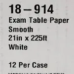 Buy Table Paper McKesson 21 Inch White Smooth Count of 12 By McKesson | Herbspro.com