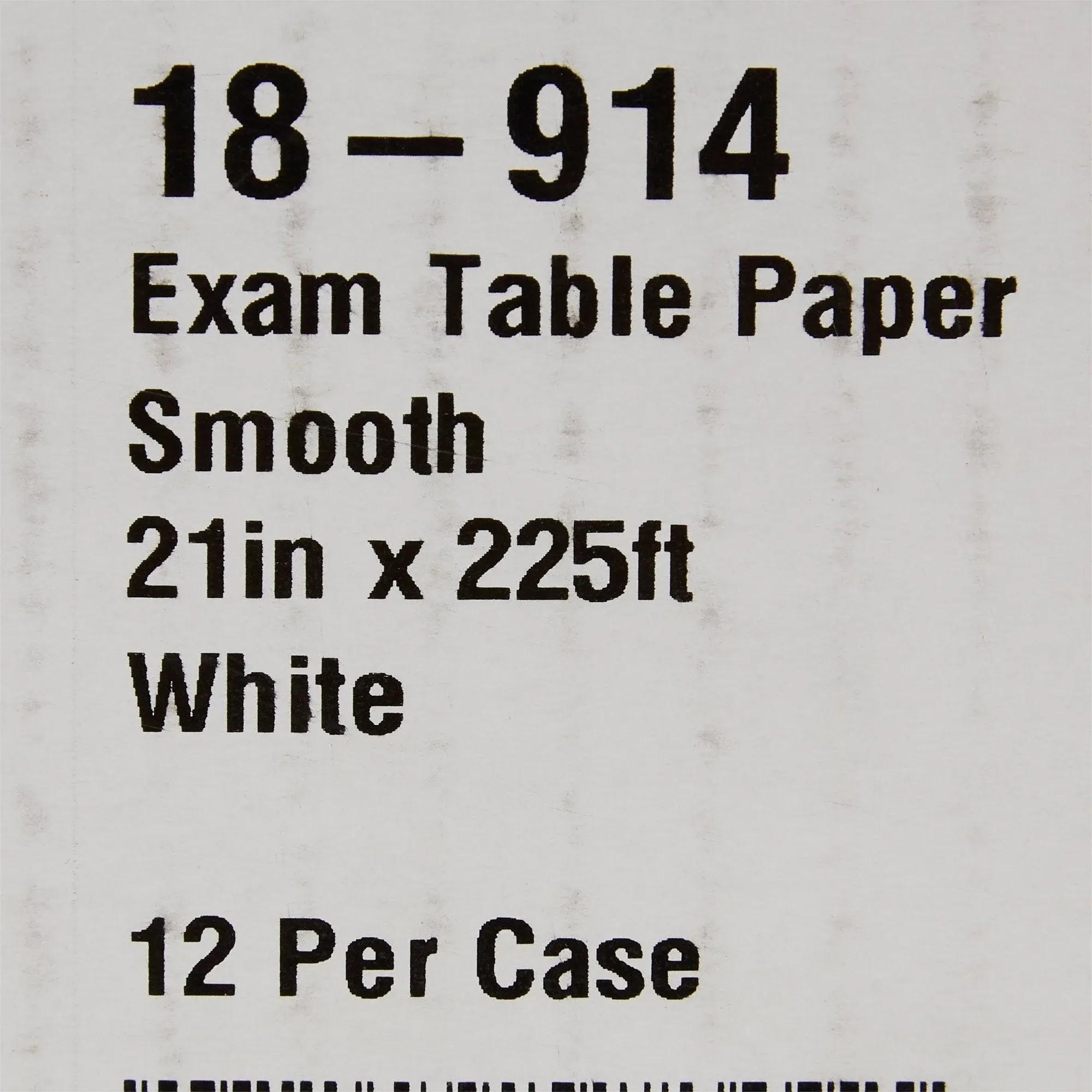 McKesson Smooth Table Paper White, 21 inch x 225 Feet - 12/Case