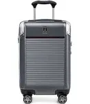 Travelpro Platinum Elite Hardside Expandable Spinner Wheel Luggage TSA Lock Hard Shell Polycarbonate Suitcase, Shadow Black, Checked Medium 25-Inch