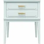 Mr. Kate Stella Accent Table, Sky Blue, 15.6D x 23.6W x 28H in