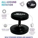 Gym Buddy Magnetic Phone Mount - Easy to Use Magnetic Phone Holder - Magnetic Mount with Magnetic Phone Grip - Gym Magnetic Phone Holder with Double Sided Magnet for All Types of Phone - Black