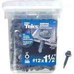 Teks Elite #12 X 1-1/2 In. 5/16 Inch Hex Head Roofing Screws (75 Count)/ NIB