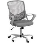 Office Chair Desk Chair Computer Chair Ergonomic Office Chair Mesh Computer Desk Chair with Lumbar Support Armrest, Executive Height Adjustable Rolling Swivel Task Chair Work Chair, Grey