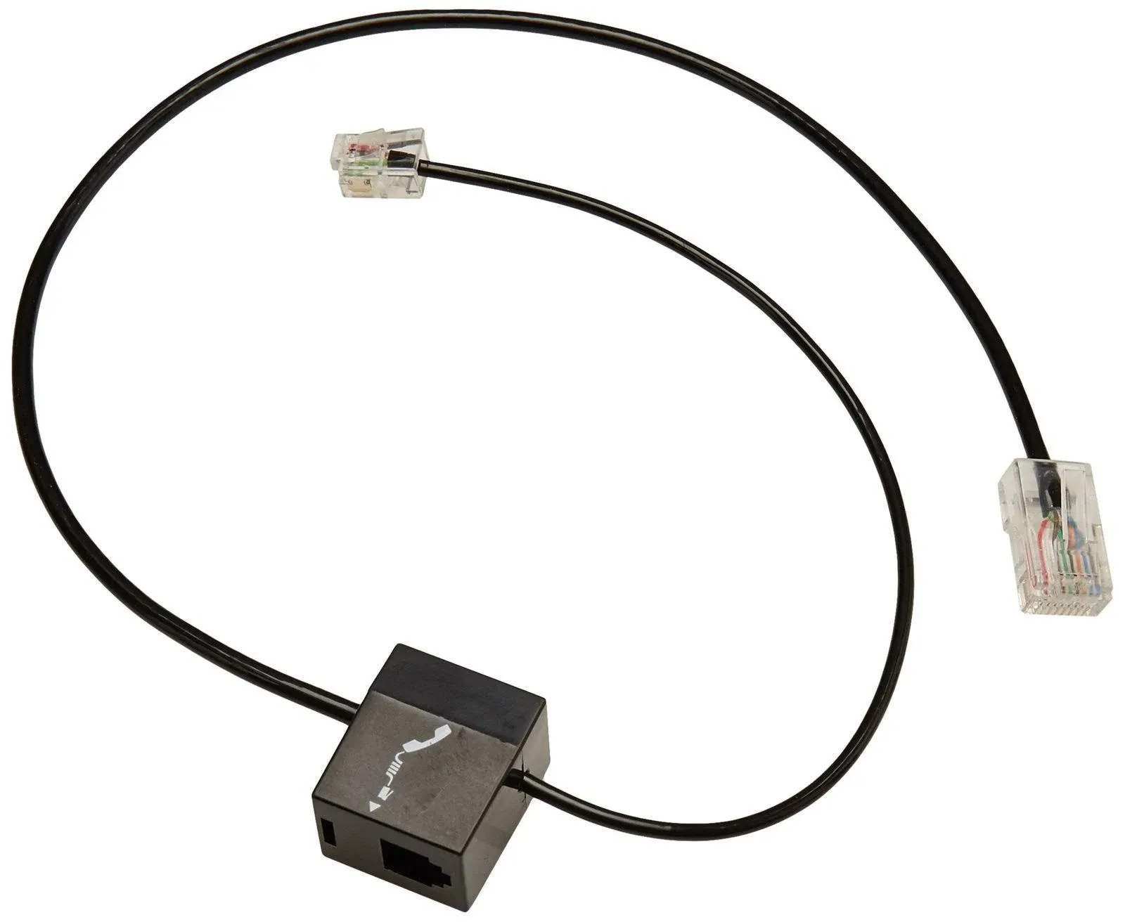 Plantronics 86009-01 Black 11 Ethernet (RJ-45) Phone Interface Cable