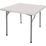 OEF Furnishings 36 Square Folding Tables 36 x 36 Light Grey