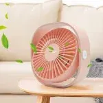 Mini USB Desk Fan, 3 Speed Personal Small Desktop Table Quiet USB Fan for Pink