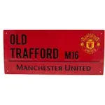 Man UTD Coloured Metal Street Sign on OnBuy